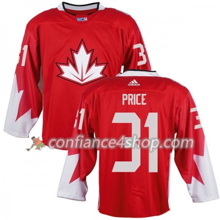 Adidas Maillot de Hockey Canada Carey Price 31 Coupe du monde de hockey sur glace 2016 Rouge - Homme